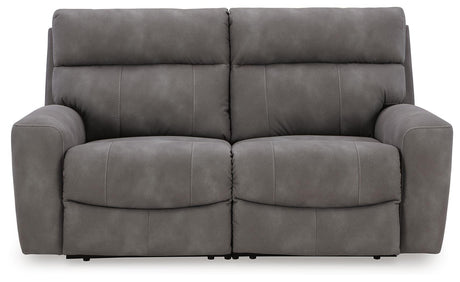 Next-Gen Slate DuraPella Sofa and Loveseat — front view