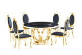 D615 Maxi Table (Black/gold) - Ella Furniture