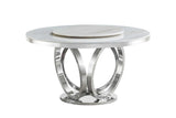 D615 Maxi Table (White/chrome) - Ella Furniture