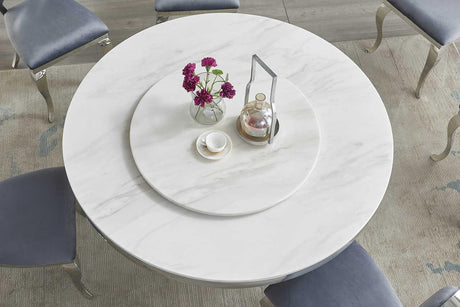 D615 Maxi Table (White/chrome) - Ella Furniture