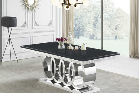 D620 Giovanni (Black/chrome) - Ella Furniture