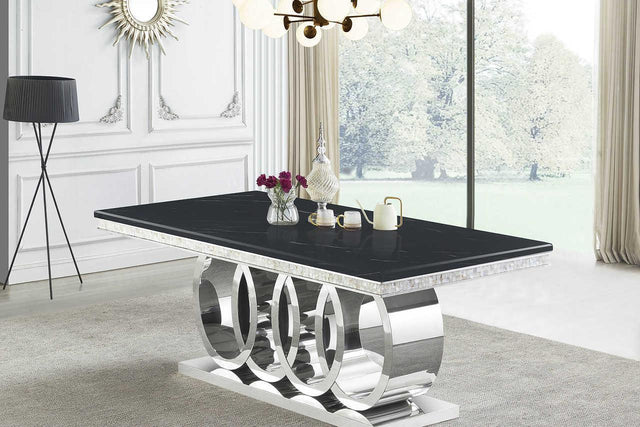 D620 Giovanni (Black/chrome) - Ella Furniture