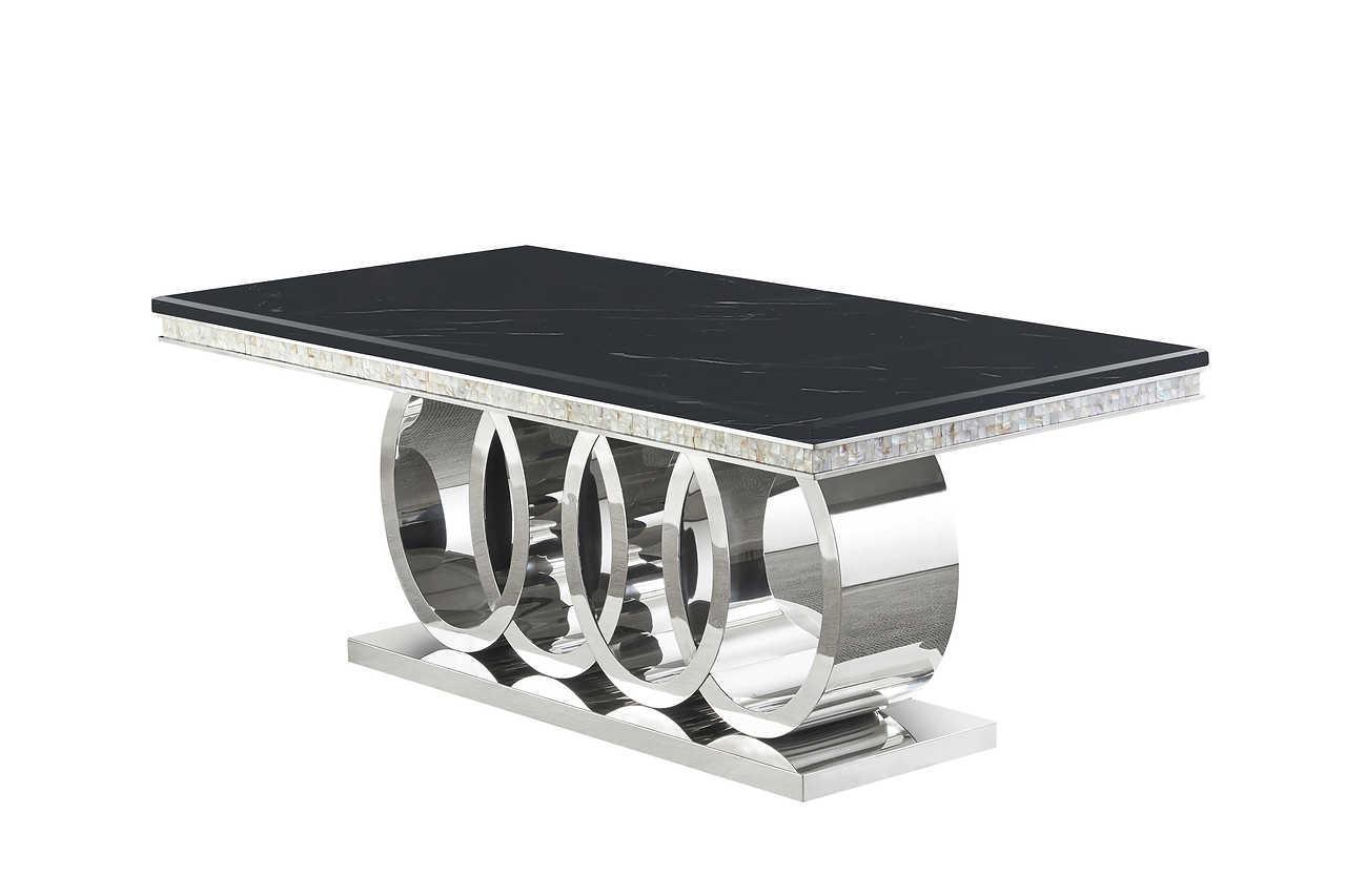 D620 Giovanni (Black/chrome) - Ella Furniture