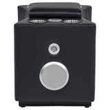 Madden Faux Leather Bluetooth Audio Console with Power Outlet Black — product image 5