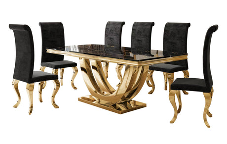 D8082 - Dining Table + 6 Chair Set - Ella Furniture