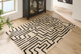 Timworth Black/Beige Washable Medium Rug — product image 3