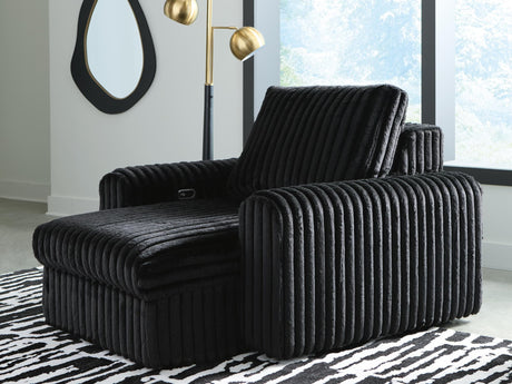 HamlinBay Onyx Chenille Power Gliding Chaise — product image 6