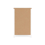 Kerisden White/Brown Chest of Drawers — back view