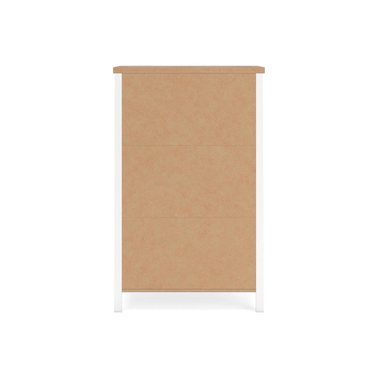 Kerisden White/Brown Chest of Drawers — back view