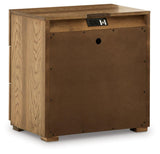 Dakmore Brown Upholstered Panel Bedroom Set - Ella Furniture
