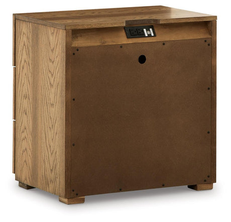 Dakmore Brown Upholstered Panel Bedroom Set - Ella Furniture