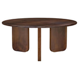Dale Round Solid Mango Wood Coffee Table Brown 721998 - Ella Furniture