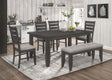 Dalila Cappuccino Rectangular Dining Room Set - Ella Furniture