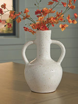 Dallinworth White/Black Vase from Ella Furniture