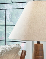 Danset Brown 2-Piece Table Lamp Set - Ella Furniture