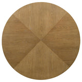 Danvers Round 54-inch Wood Dining Table Brown Oak 109150 - Ella Furniture