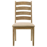 Danvers Wood Dining Side Chair Brown Oak (Set of 2) 109152 - Ella Furniture