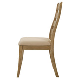 Danvers Wood Dining Side Chair Brown Oak (Set of 2) 109152 - Ella Furniture