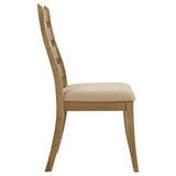 Danvers Wood Dining Side Chair Brown Oak (Set of 2) 109152 - Ella Furniture