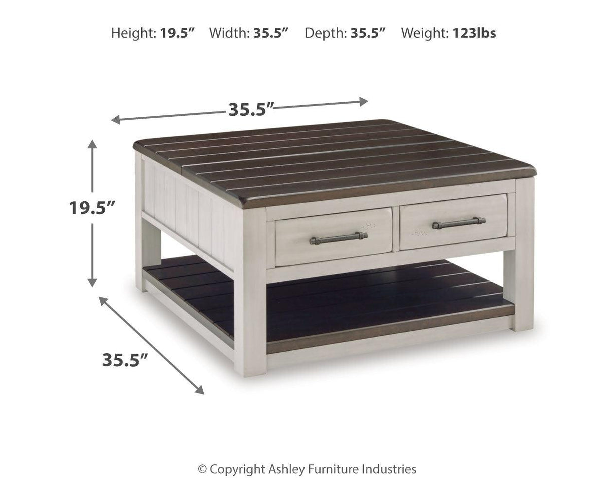 Darborn Gray/brown Coffee Table With 1 End Table - Ella Furniture