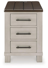 Darborn Gray/brown Coffee Table With 2 End Tables - Ella Furniture