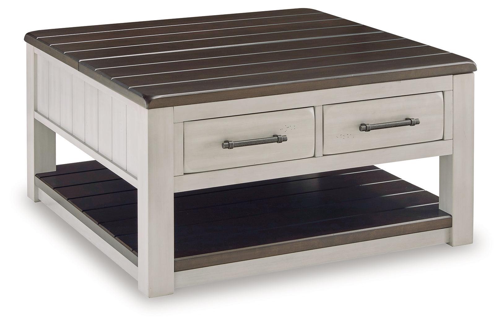 Darborn Gray/brown Coffee Table With 2 End Tables - Ella Furniture