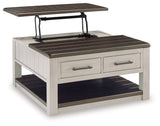 Darborn Gray/brown Coffee Table With 2 End Tables - Ella Furniture