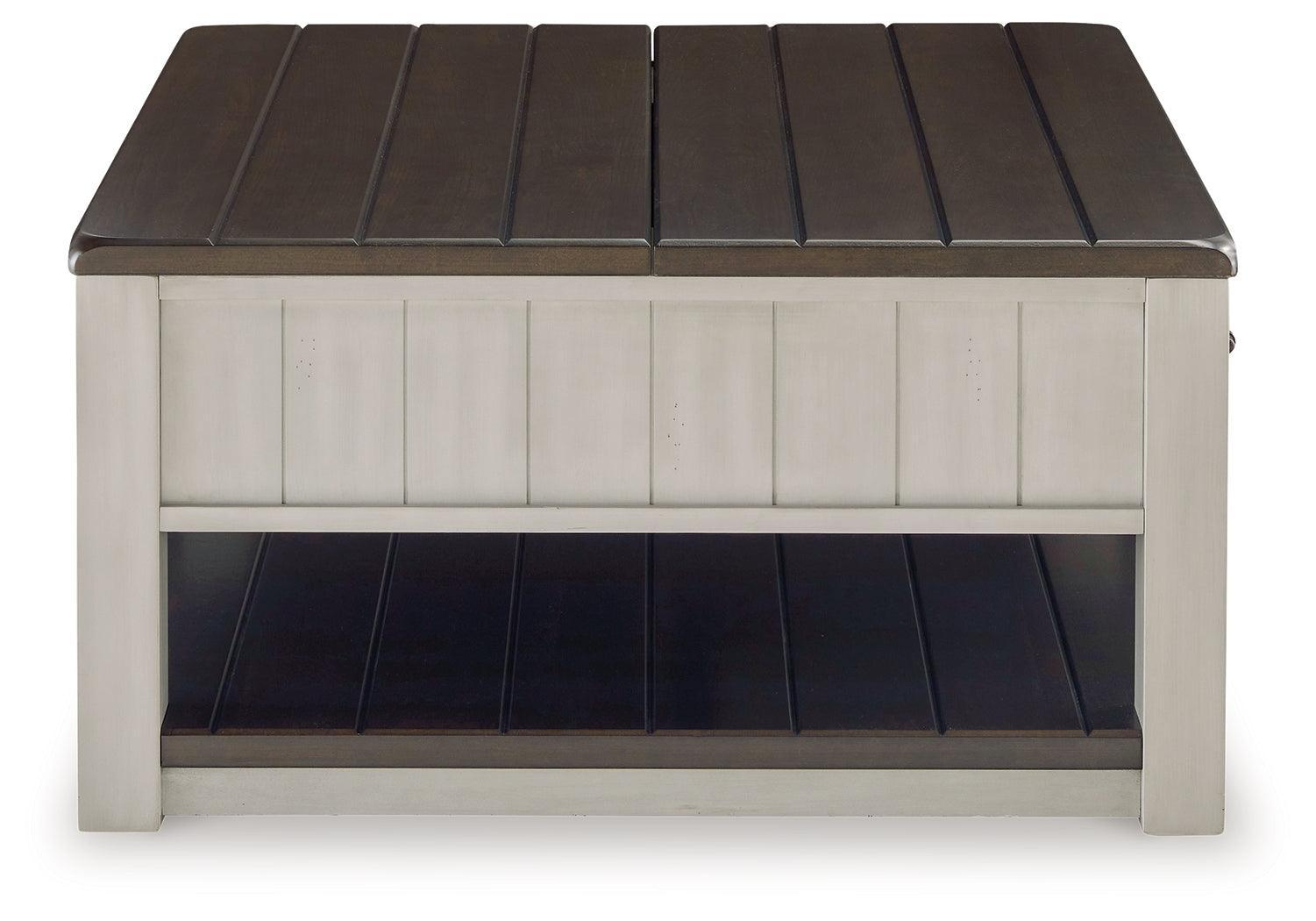 Darborn Gray/brown Coffee Table With 2 End Tables - Ella Furniture