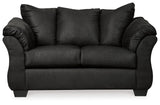 Darcy Black Sofa And Loveseat - Ella Furniture