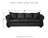 Darcy Black Sofa And Loveseat - Ella Furniture