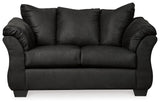 Darcy Black Sofa, Loveseat And Recliner - Ella Furniture