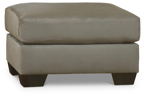 Darcy Cobblestone Chair And Ottoman - Ella Furniture