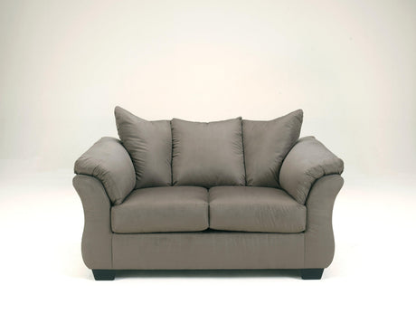 Darcy Cobblestone Sofa, Loveseat And Recliner - Ella Furniture