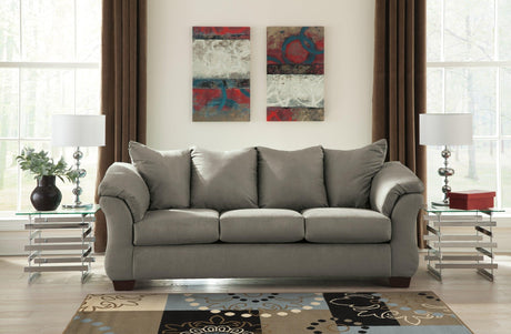 Darcy Cobblestone Sofa, Loveseat And Recliner - Ella Furniture