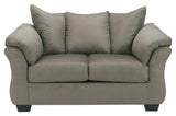 Darcy Cobblestone Sofa, Loveseat And Recliner - Ella Furniture