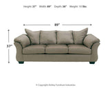 Darcy Cobblestone Sofa, Loveseat, Chair And Ottoman - Ella Furniture