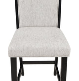 Dary Brown/White Solid Wood And Veneers Fabric Upholstered Counter Height Dining Room Set - Ella Furniture