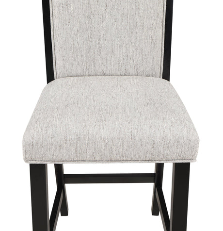 Dary Brown/White Solid Wood And Veneers Fabric Upholstered Counter Height Dining Room Set - Ella Furniture