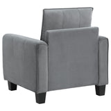 Davis Davis Upholstered Rolled Arm Accent Chair Grey 509636 - Ella Furniture
