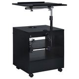 Lerma 1-Drawer Adjustable Tray Top Nightstand with Speaker Black Ash — product image 11