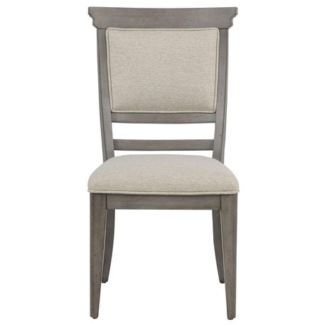 Cresswell Tan Upholstered Dining Side Chair Set of 2 — product image 4