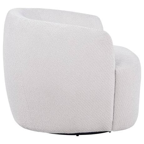 Hudson Fabric Swivel Accent Chair Ivory — product image 7