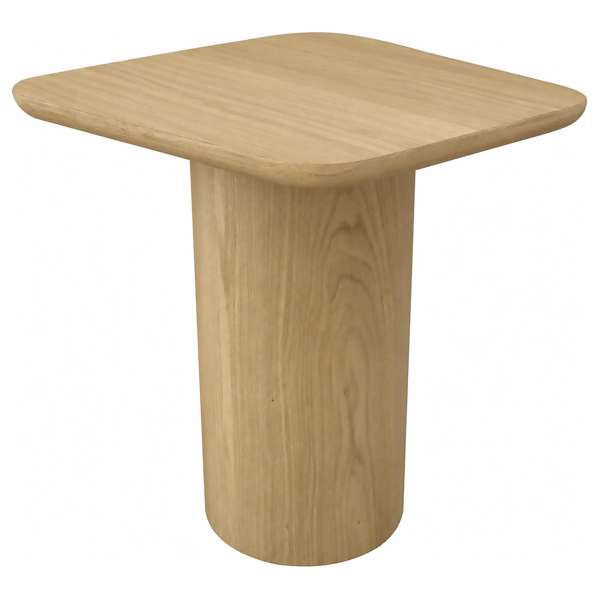Lester Contemporary Square Wood End Table with Oak Veneer Honey Oak — product image 3