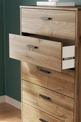 Deanlow Honey Chest of Drawers - Ella Furniture