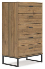 Deanlow Honey Chest of Drawers - Ella Furniture