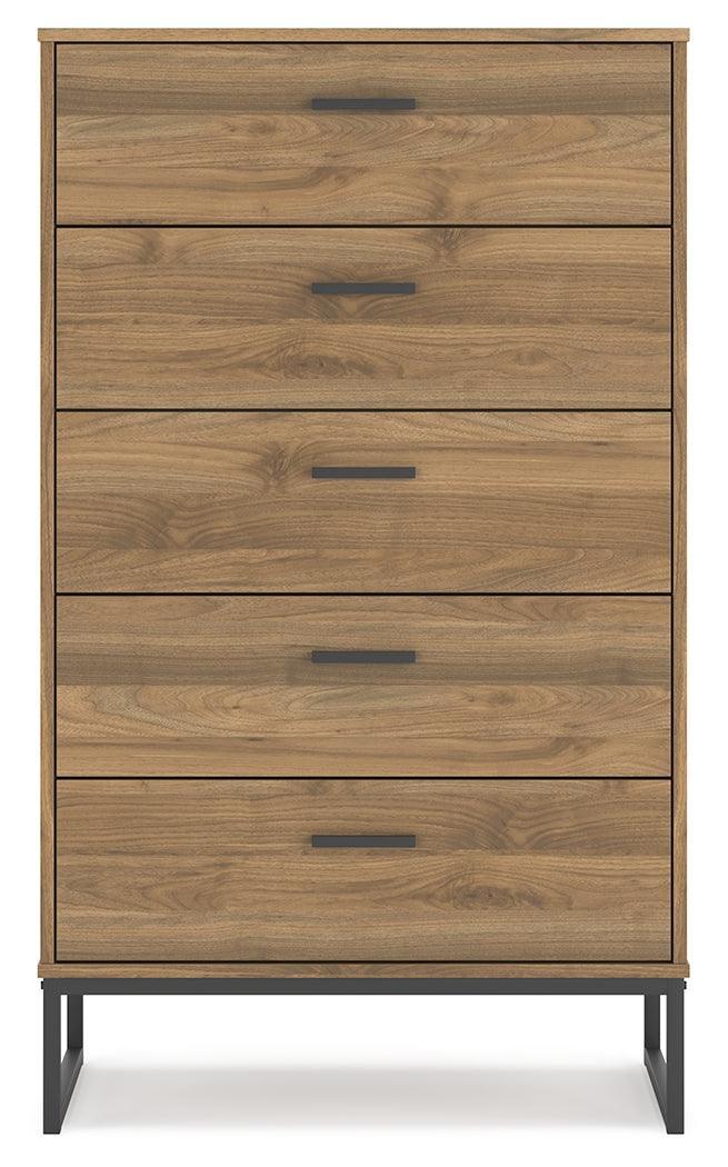 Deanlow Honey Chest of Drawers - Ella Furniture