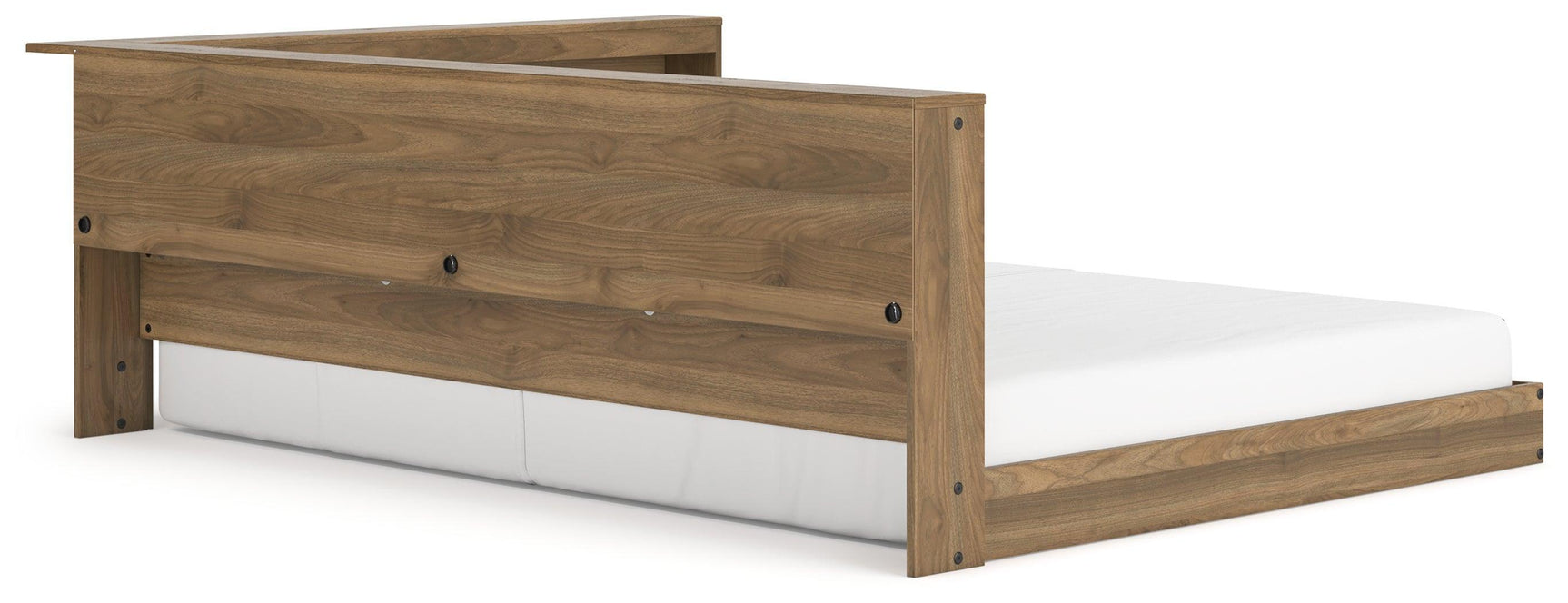 Deanlow Honey Full Bookcase Storage Bed - Ella Furniture