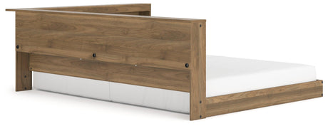Deanlow Honey Full Bookcase Storage Bed - Ella Furniture