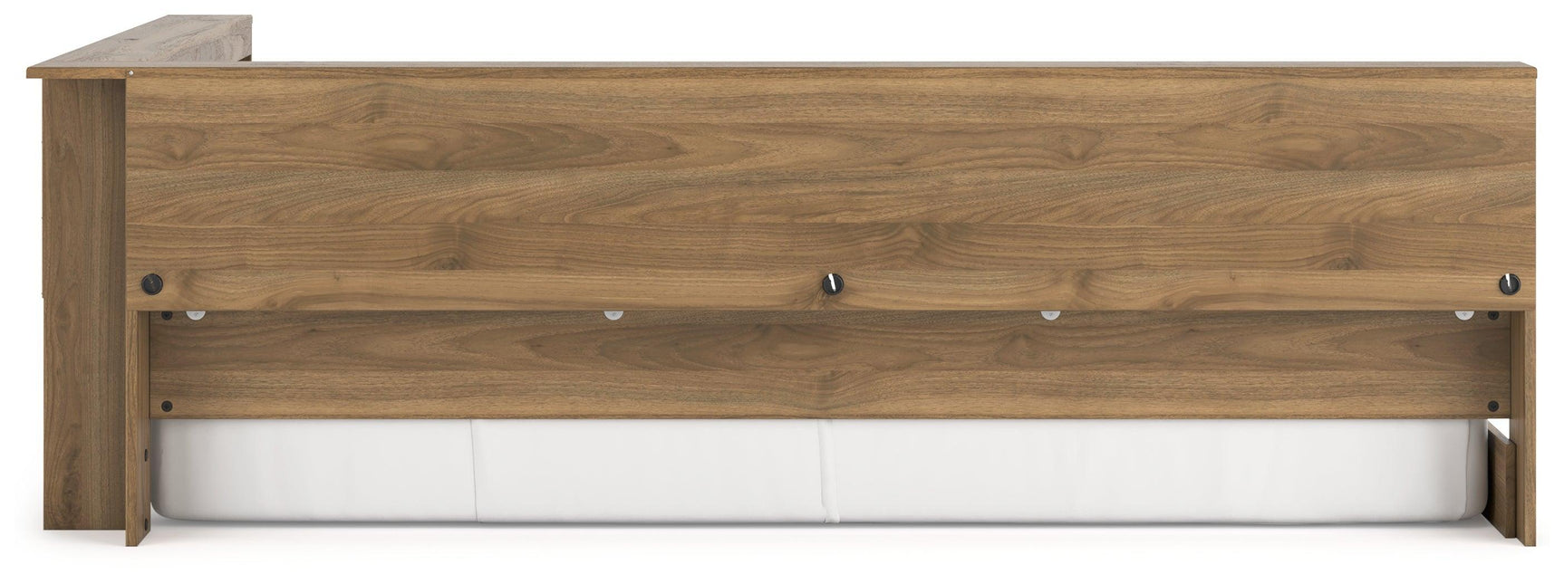 Deanlow Honey Full Bookcase Storage Bed - Ella Furniture