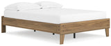 Deanlow Honey Full Platform Bed - Ella Furniture